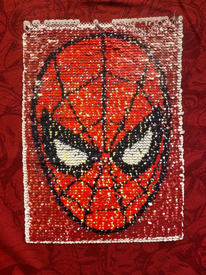 T-shirt longues manches Desigual Spiderman/Iron Man taille 5/6 ans - photo numéro 2