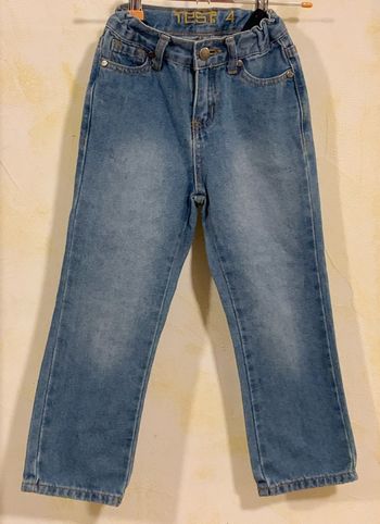 Pantalon jean Test 4 ans regular, couleur bleu