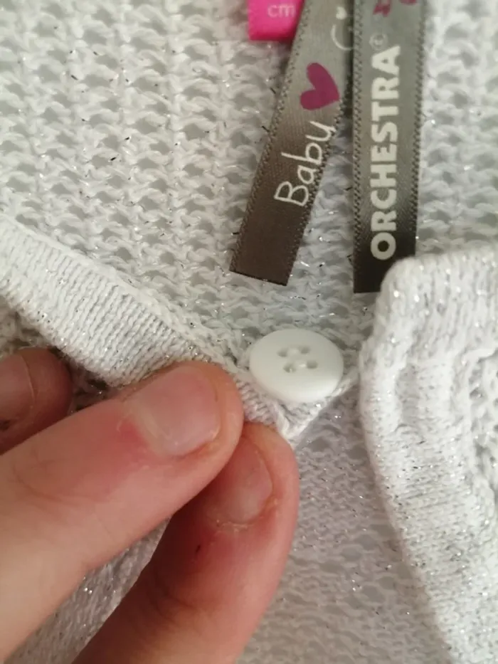 Boléro blanc fil argenté orchestra 9 mois - photo numéro 8