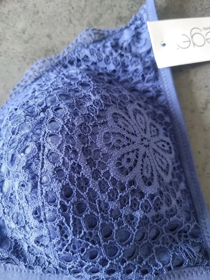 Soutien gorge Valege bleu indigo L neuf avec étiquette - photo numéro 2