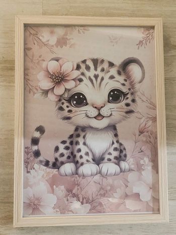 Cadre enfant léopard 