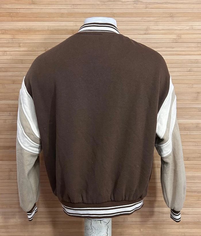 Veste marron bershka marron varsity - photo numéro 5