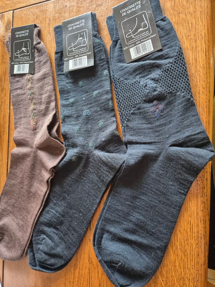 Lot 3 paires de  chaussettes  pointure 44-45 - photo numéro 6