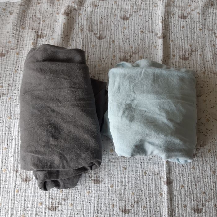 2 draps housse matelas TEX 60x120cm - photo numéro 6