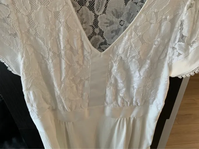 Robe blanche/crème - photo numéro 3