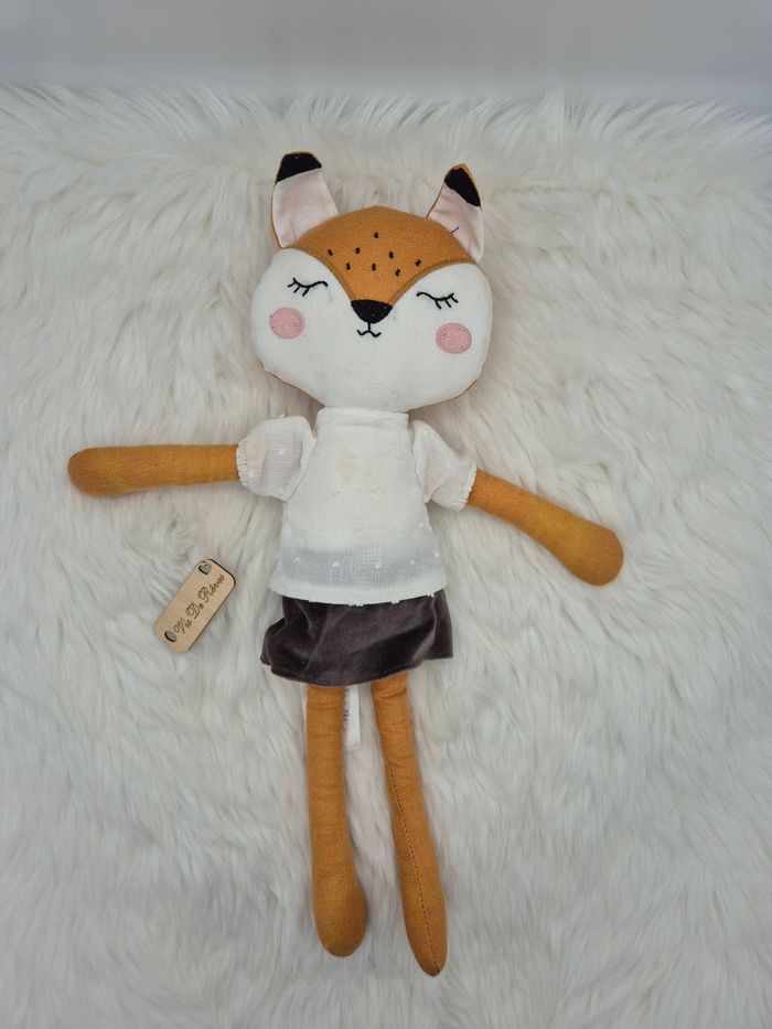Doudou peluche pantin Dame Renarde Vertbaudet - photo numéro 5