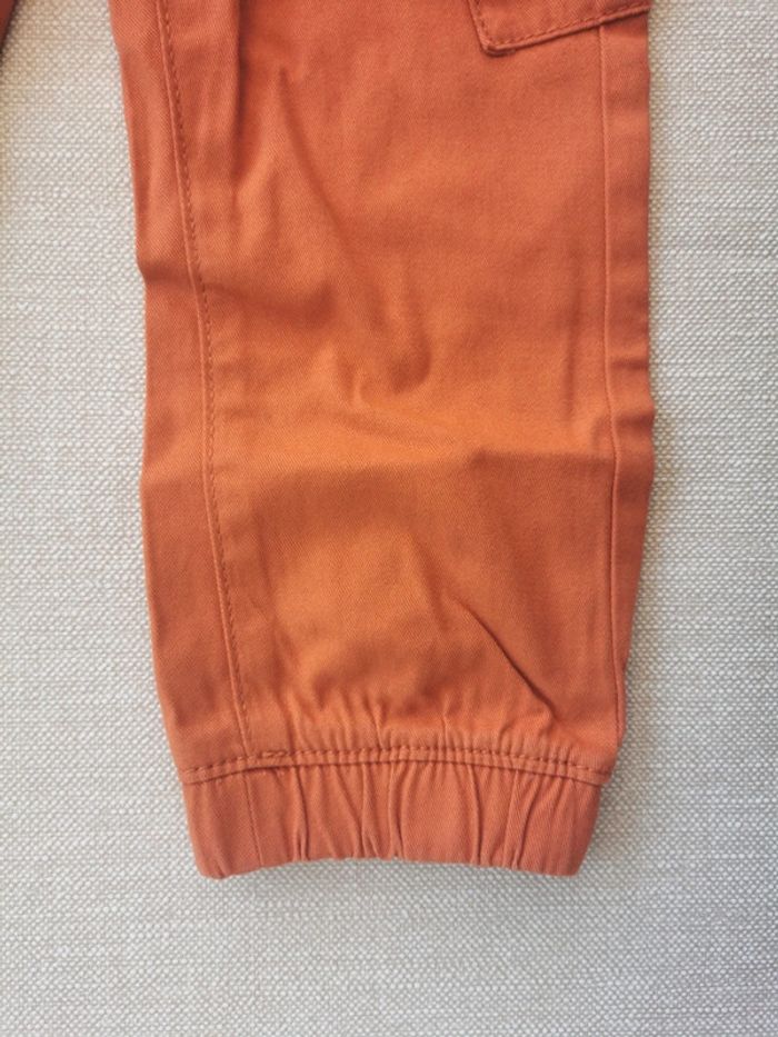 🌼Pantalon cargo rouille Vertbaudet 36 mois neuf étiquette coton Oeko-Tex - photo numéro 5