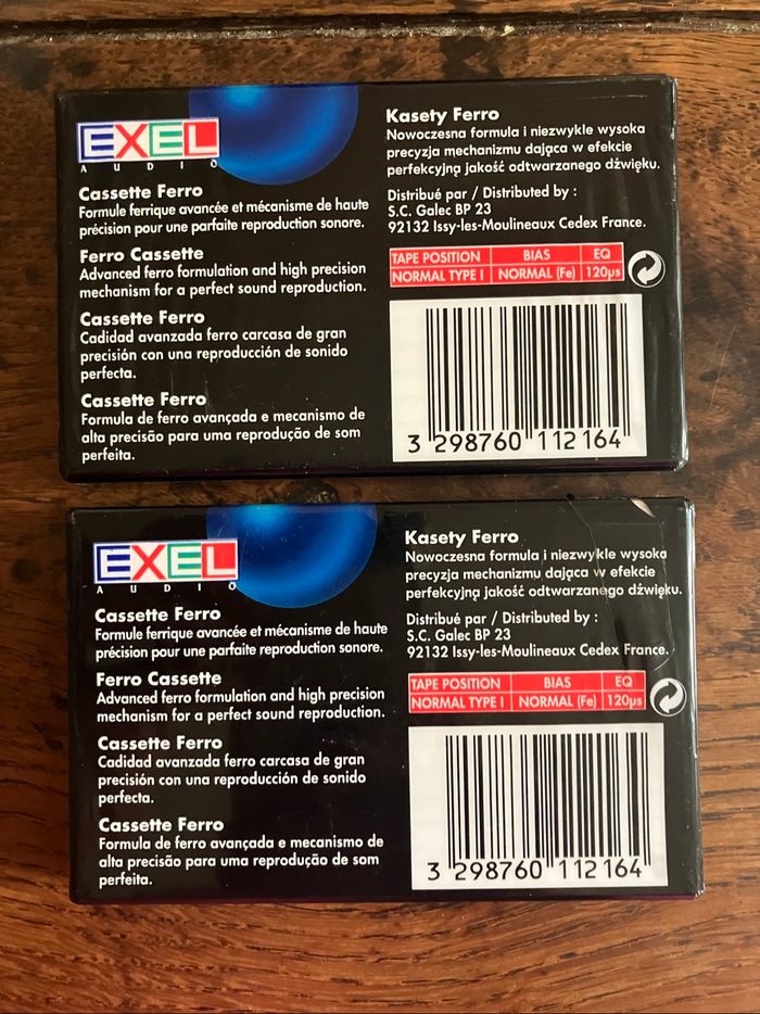 Lot de 2 cassettes audio enregistrables neuves-Ferro-90 minutes - photo numéro 2