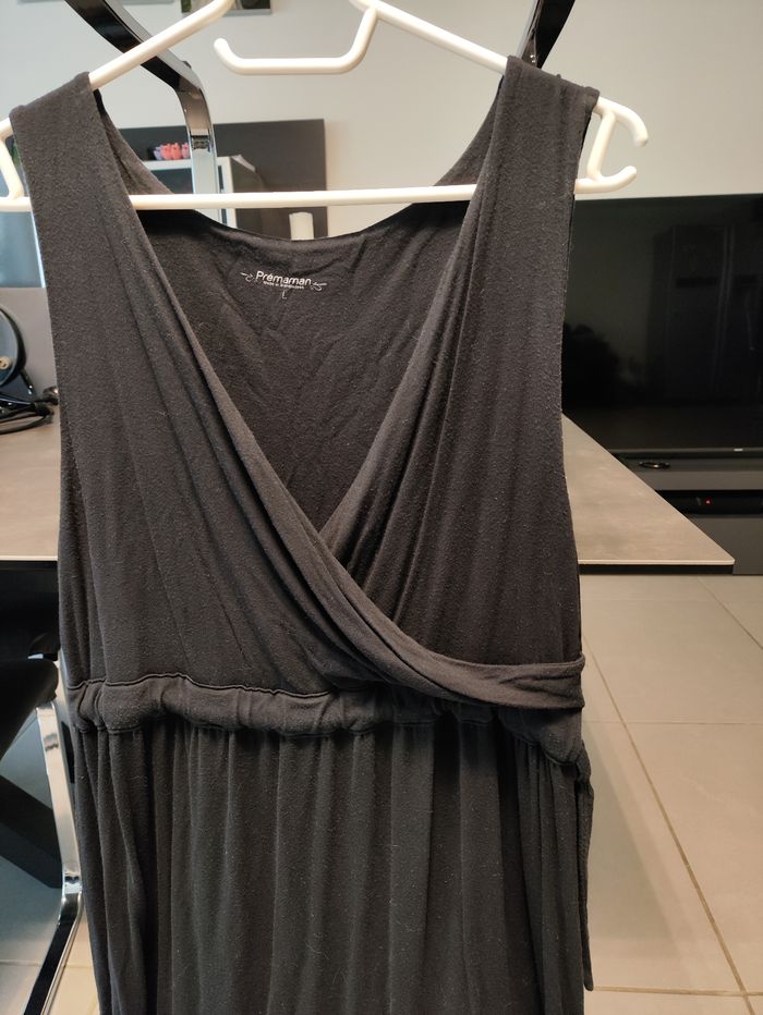 Robe de grossesse et d'allaitement Prémaman - Taille L - Noir - photo numéro 3