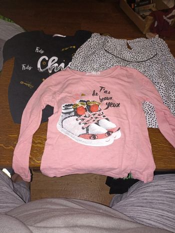 3 T-shirts manche longue