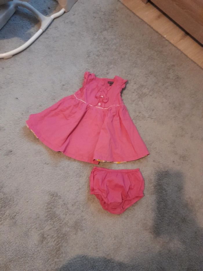 Ensemble robe et bloomer 12 mois