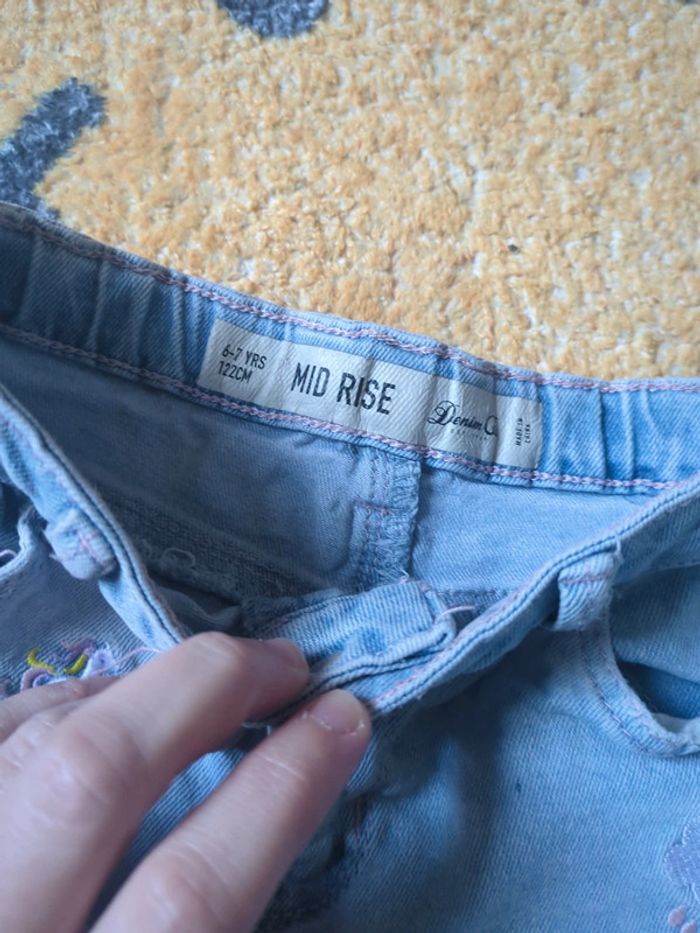 Short en jean licorne 6-7 ans - photo numéro 3