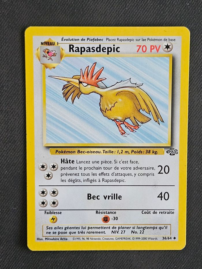 Carte Pokemon Rapasdepic Jungle 36/64 - photo numéro 1