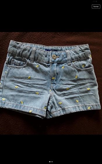 Okaidi Short en jean- fille 5 ans neuf
