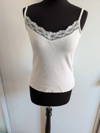 Débardeur blanc court