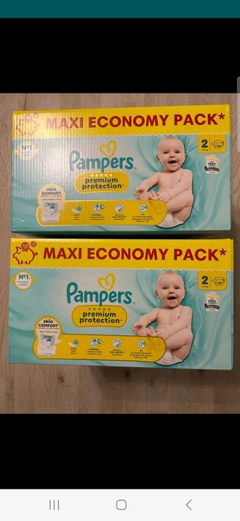 40 euro les 2 maxieconomy pack pampers premium protection taille 2