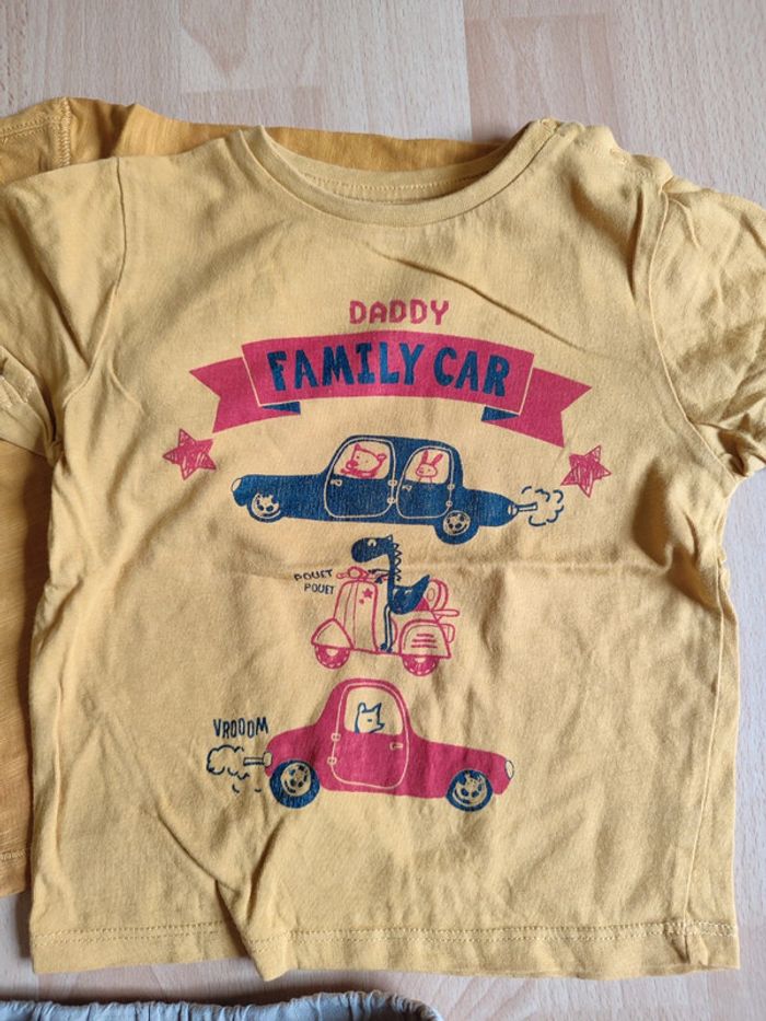 Lot tenue pantalon sarouel Kiabi + t-shirts manches courtes et longues Pat et Ripaton LH en 18M - photo numéro 4