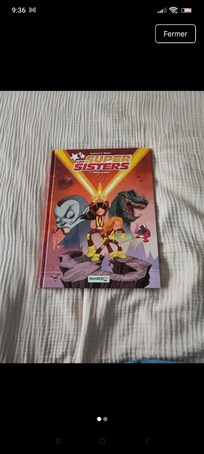 Bd les super sisters privée de laser.