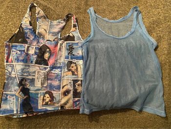 2 débardeurs transparent
