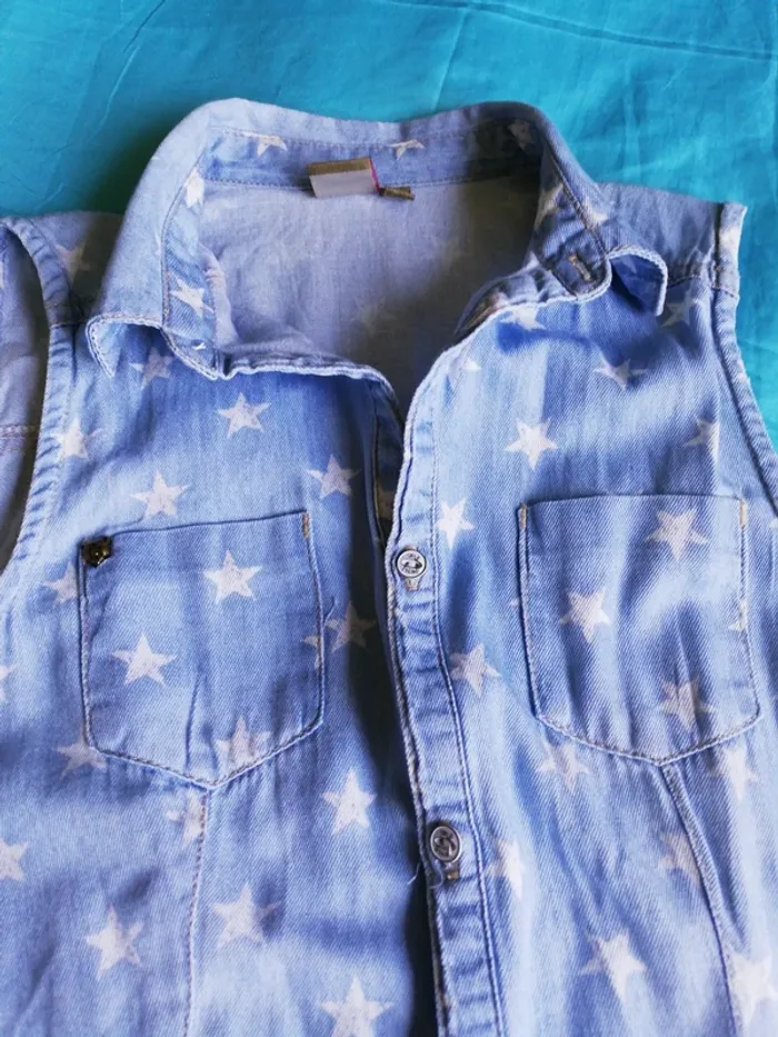Chemise sans manches fille - photo numéro 3