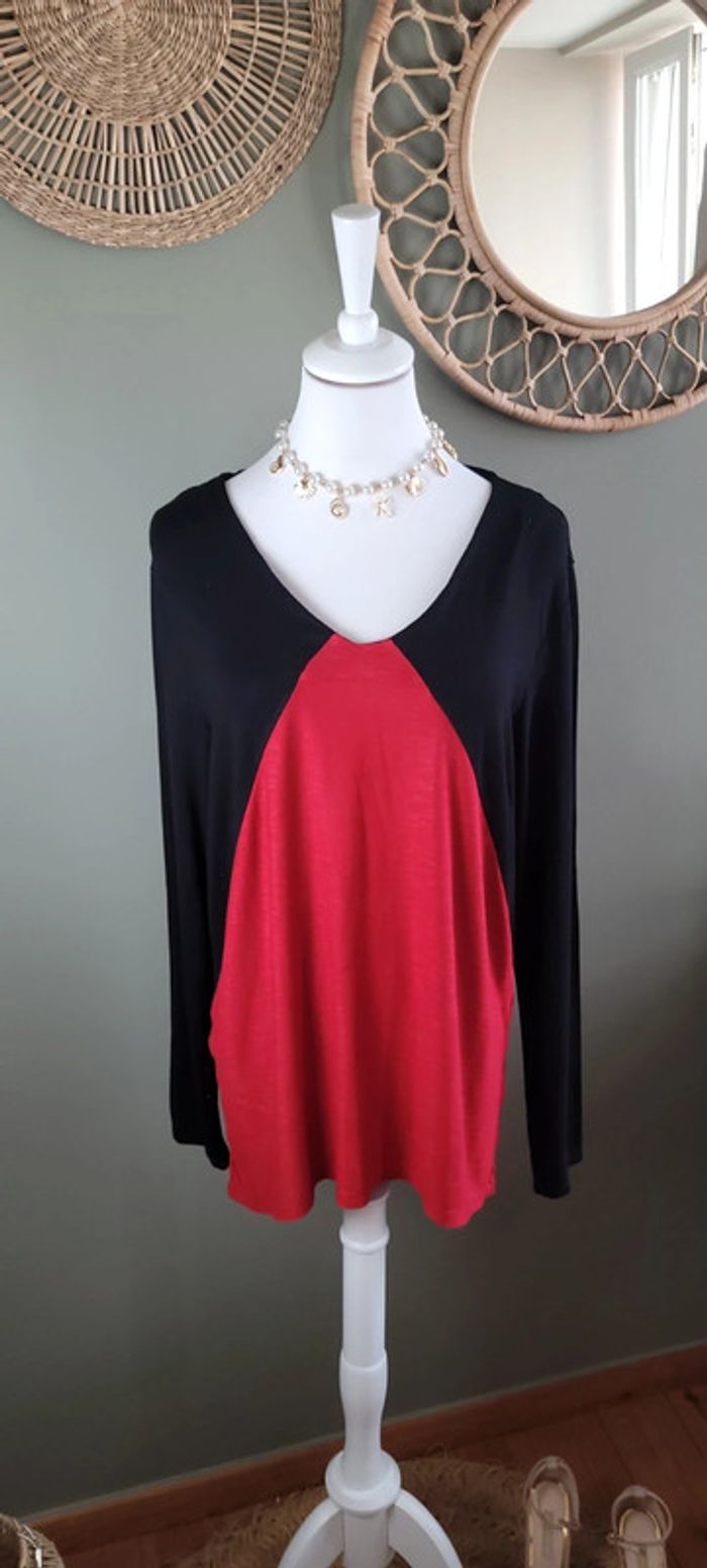 Jolie blouse longue manche Lady Captain Taille 46 - photo numéro 3