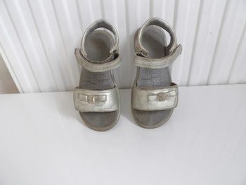 Sandales cuir argentés - Saxo Blues - 25