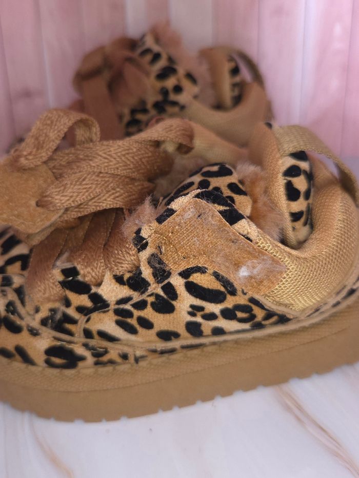 Baskets polaires filles léopard tendances - Taille 21 - NEUVES 🌟 - photo numéro 2