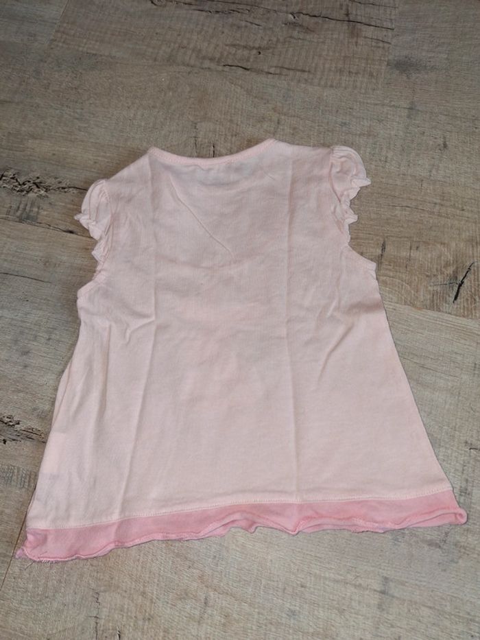 Tee shirt manche courte fille 12 mois - photo numéro 3