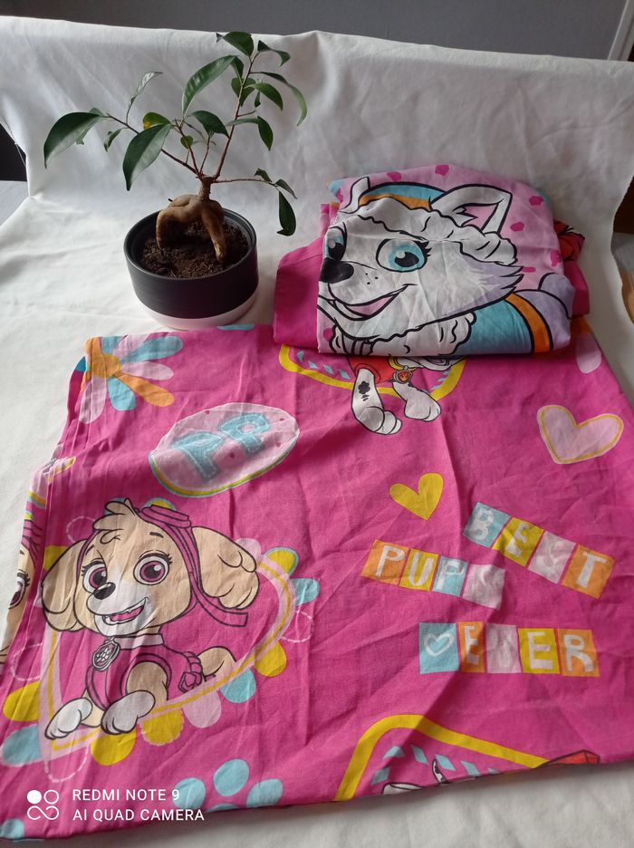 Parure housse de couette et taie oreiller stella et Marcus paw patrol