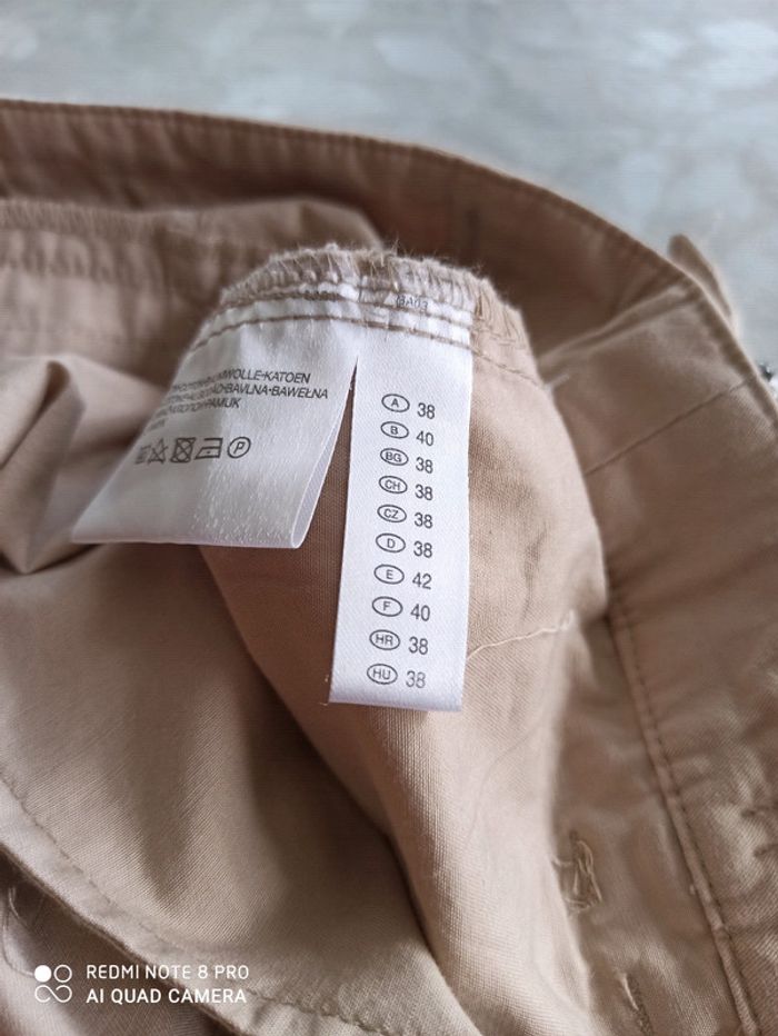 Short toile beige neuf T 40 - photo numéro 5
