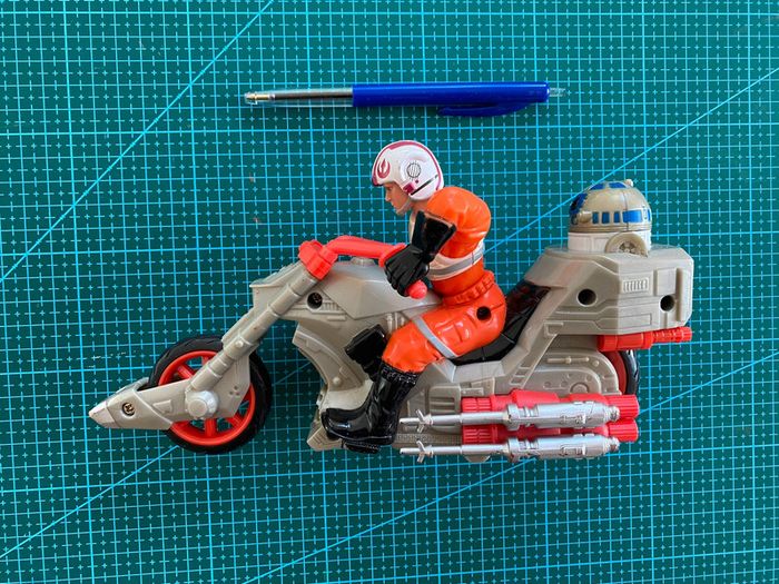 Figurine Star Wars Cutoms - Luke Skywalker's Rebel Chopper - Hasbro 2005 - photo numéro 3