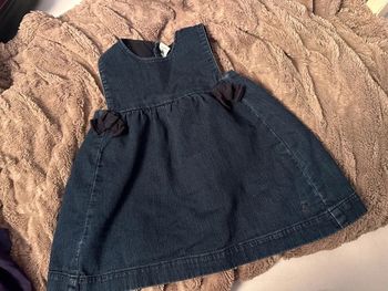 Robe petit bateau jeans noeud 18m