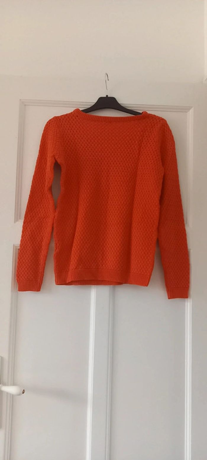 Pull en mailles pimkie 38 rouge - photo numéro 2