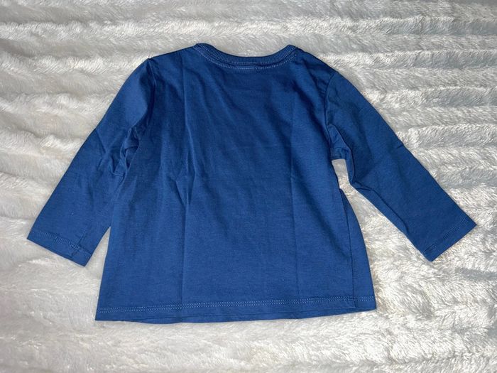 T-shirt manche longue bleu - photo numéro 3