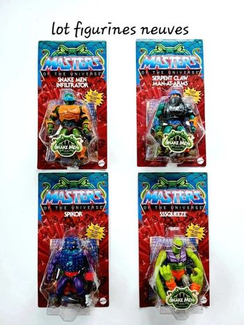 Lot 4 figurines neuves Masters of the Universe Origins He Man