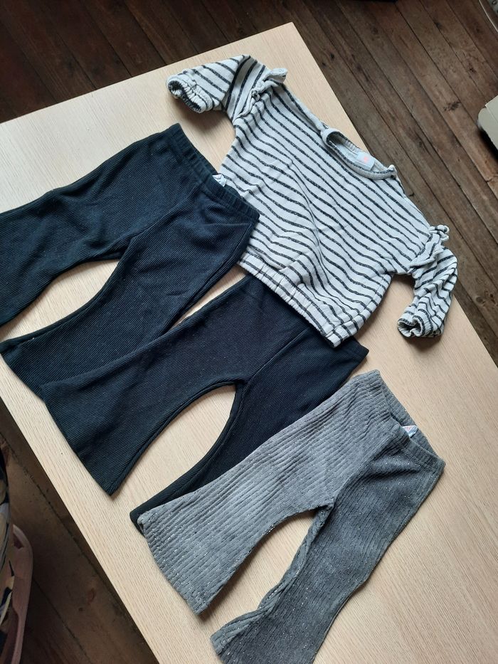 Lot.4 pièces Hema 9/12 mois