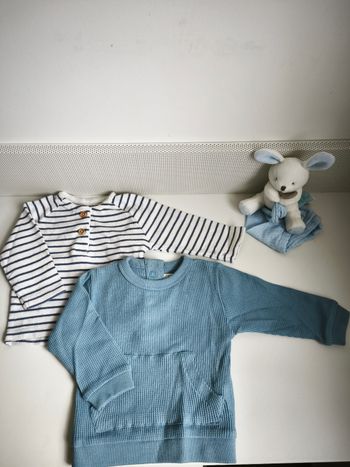 Lot 2 hauts bébé garçon 1-3 mois