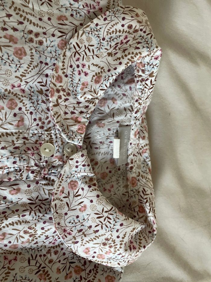 Chemise cyrillus fleurs 10 ans - photo numéro 4