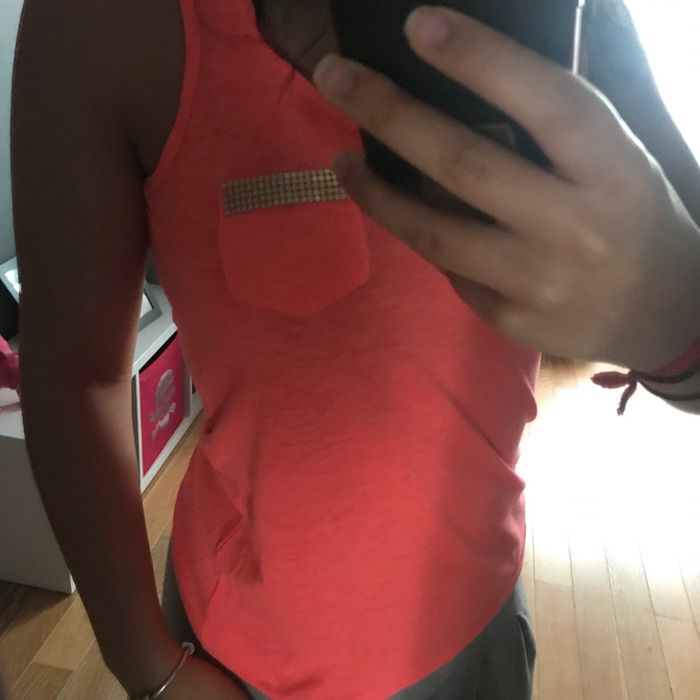 Tshirt corail - photo numéro 2