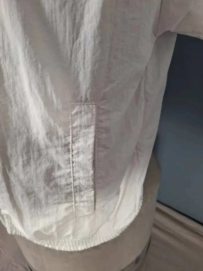 veste coupe vent champion blanche / homme taille M / brodé (470) - photo numéro 5
