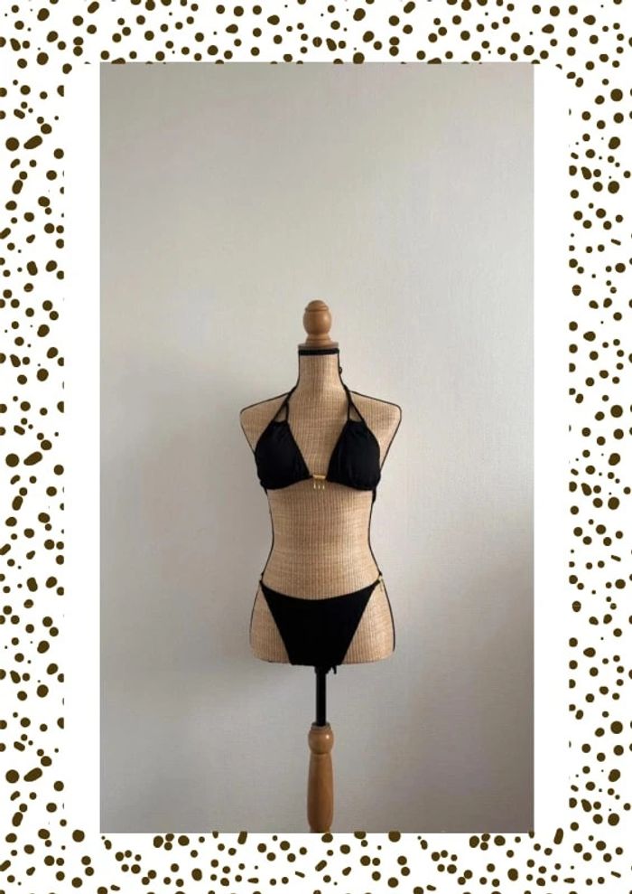Bikini noir et doré Shein – Taille L – Neuf avec étiquette