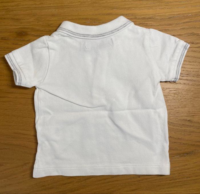 Petit Bateau Polo blanc Taille 12 mois - photo numéro 6