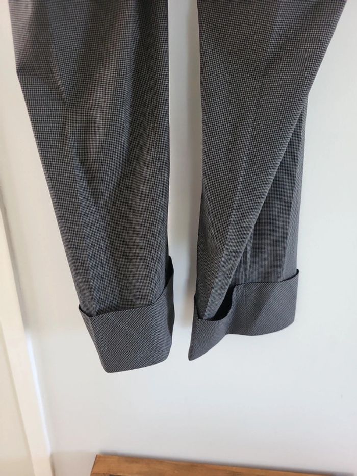 Cop copine pantalon carreaux noir gris Taille 40 L - photo numéro 5