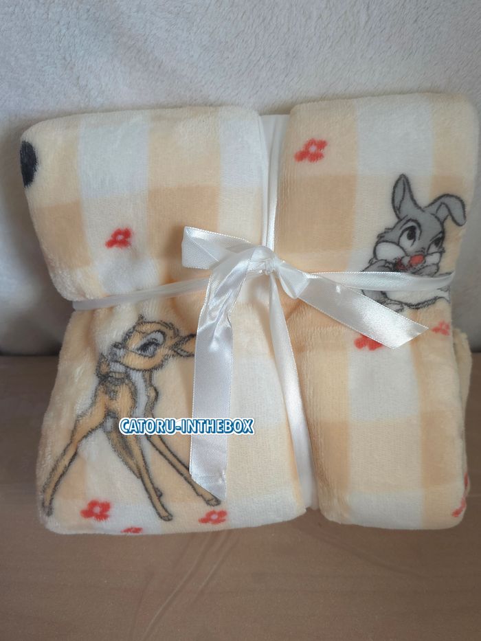 Plaid / Throw Disney Bambi Fleur Panpan / Thumper | 75x100cm - photo numéro 3