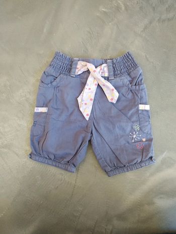 Short bleu Gémo 12 mois