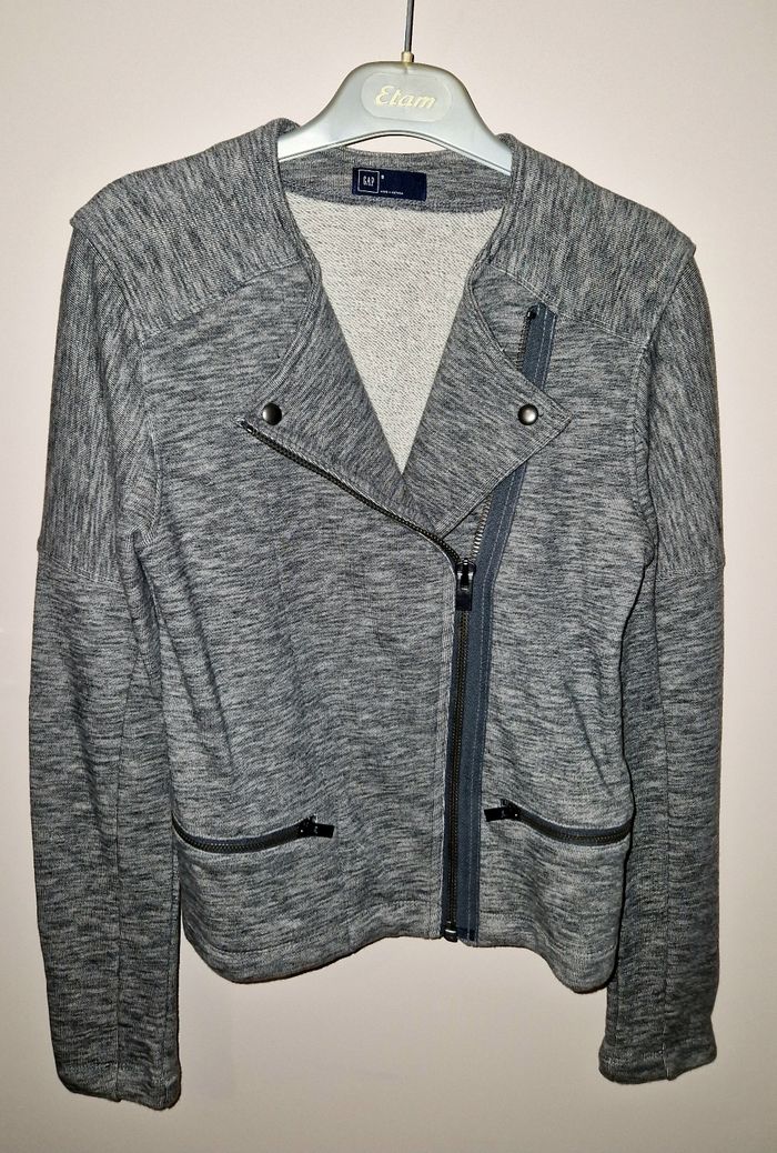 Veste grise chiné gap S neuve