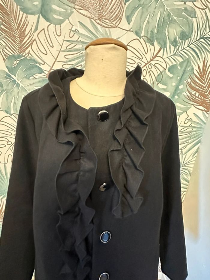 Caban trench noir Kiabi t46 - photo numéro 3