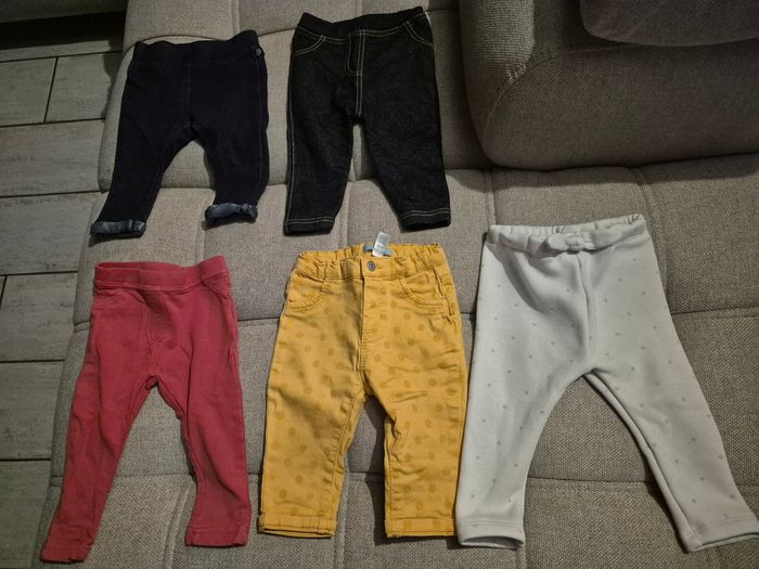 Lot de oantalon filles 6 mois