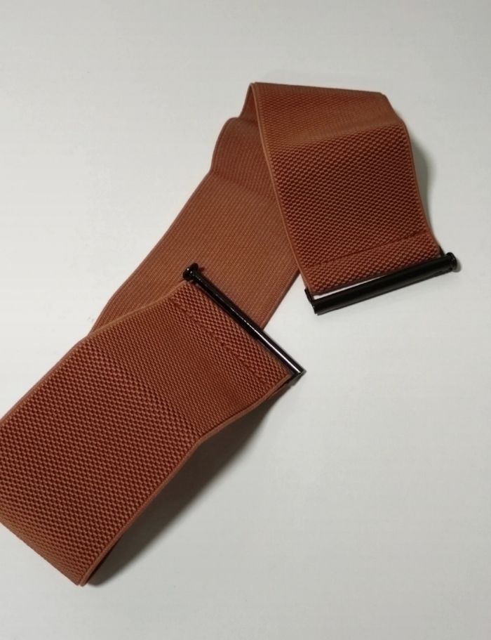 Ceinture élastiquée marron - photo numéro 2