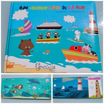 Livre tout carton 🚢 Mon premier livre de la mer 🌊 grenouille éditions